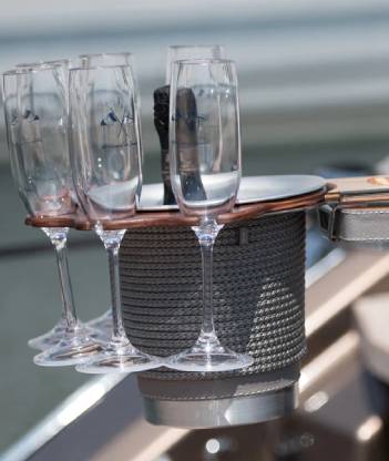 Wine Bucket Holder- Steel Space-Saving Base for Wine Bucket (from 1.18 to 2.36 cm)