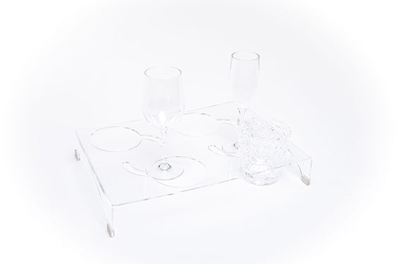 Rectangular Wine Glass/Champagne Flute Holder