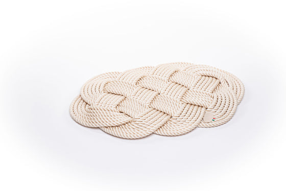 Oval Rope Placemat in Cream