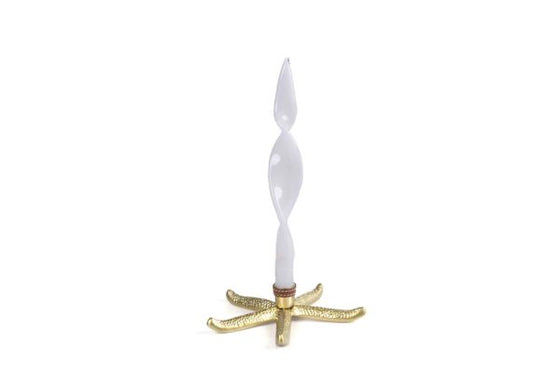 Starfish Taper Candle Holder - Brass
